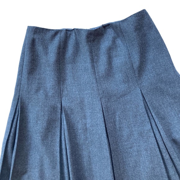 Talbots Wool Circle Midi Skirt Gray Size 10 - Picture 3 of 6